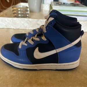 Kids Nike Dunk High 'Obsidian' sneakers Youth size 1 Blue